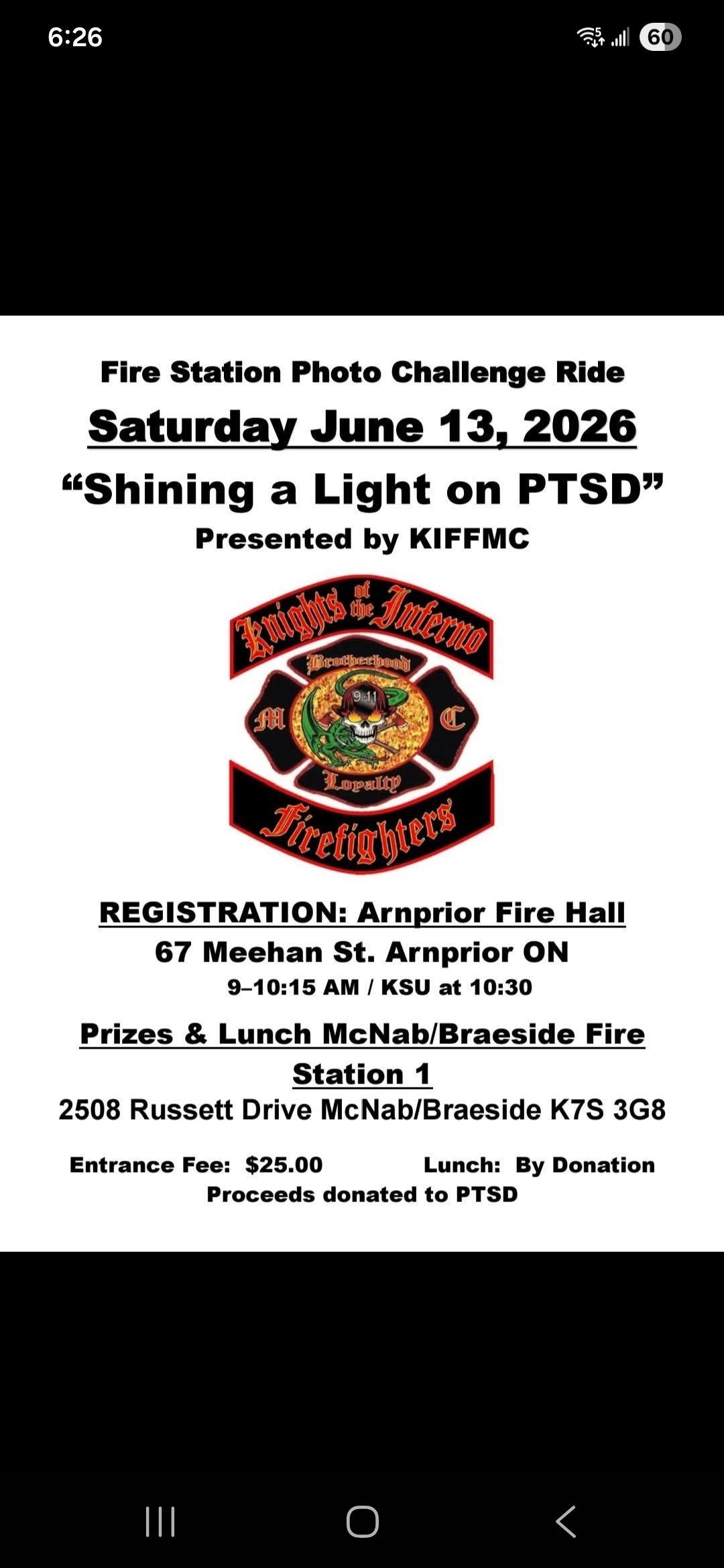 June is PTSD month. Come and shine a light towards a great cause!